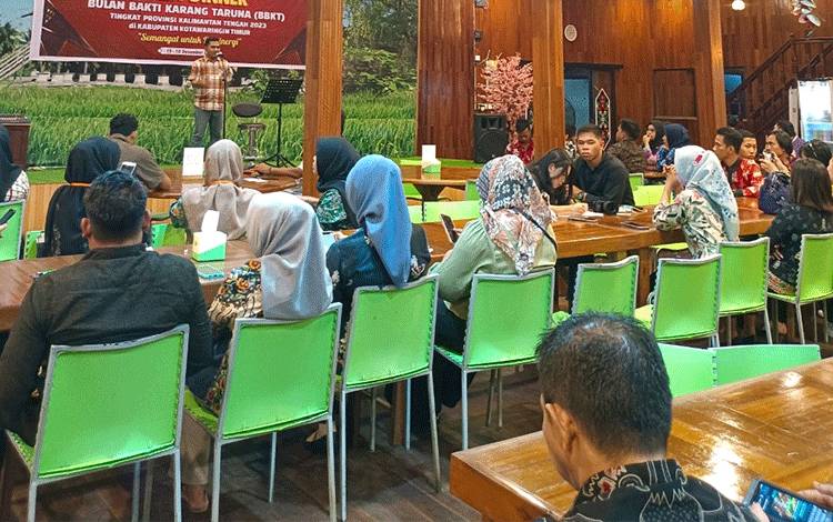 Gala Dinner bulan bakti karang taruna tahun 2023 se Kalimantan Tengah di Rumah Makan Cita Rasa Mentaya, Sabtu, 16 Desember 2023. (FOTO: DEWI)