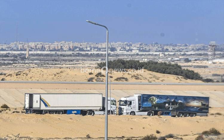 Sebanyak 193 Truk Bantuan Kemanusiaan Masuki Gaza via Rafah