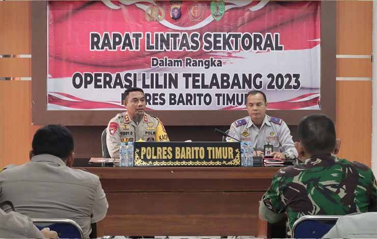 Jelang Ops Lilin Telabang 2023, Polres Barito Timur Gelar Rakor Lintas Sektoral