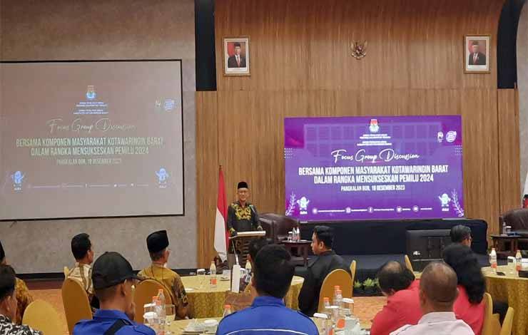 KPU Kobar FGD Bersama Komponen Masyarakat Demi Suksesnya Pemilu 2024