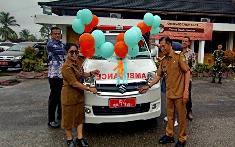 RSUD Muara Teweh Dapat Bantuan Mobil Ambulan
