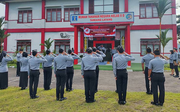 Rutan Tamiang Layang Gelar Upacara Hari Bela Negara dan Kesiapan Nataru