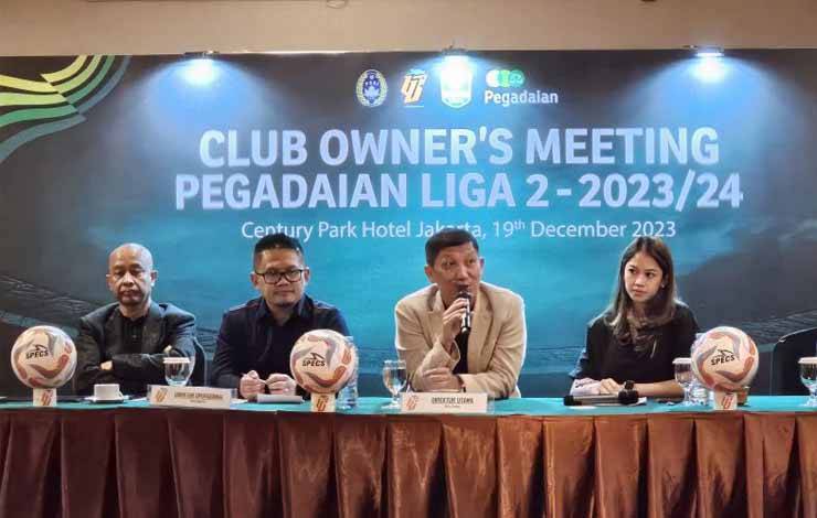 Liga 2 2023/2024 akan kembali Bergulir pada 6 Januari 2024