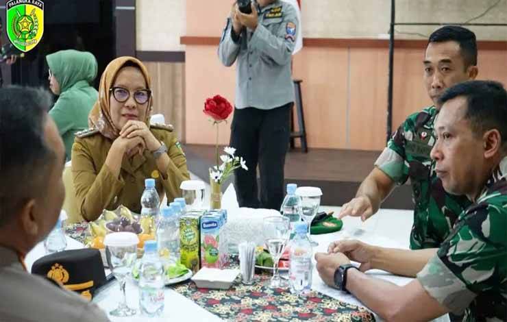 Pemko Palangka Raya dan TNI Perkuat Sinergi Jaga Kondusivitas Jelang Pemilu 2024