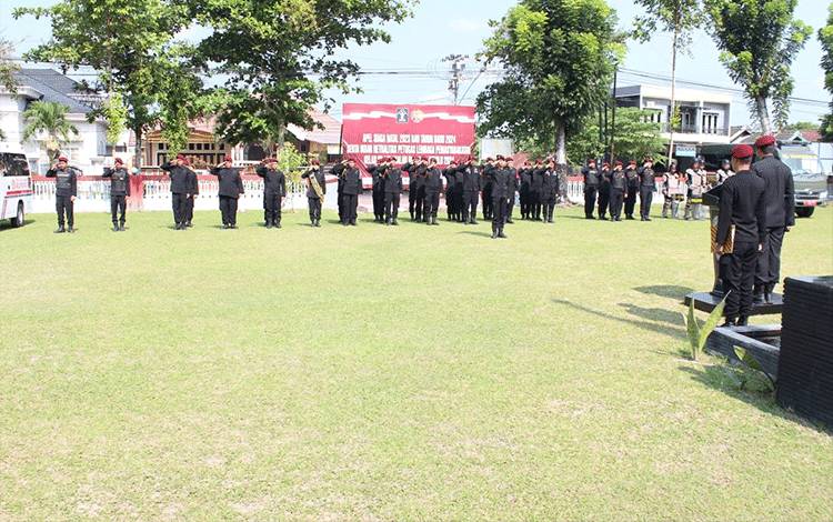 Lapas Kelas IIB Pangkalan Bun Apel Siaga Nataru Sekaligus Ikrar Netralitas Pemilu 2024