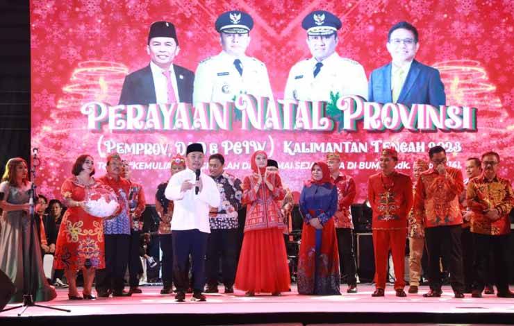 Rayakan Natal Bersama DAD dan PGI, Gubernur Kalteng Ingatkan Ketahanan Pangan