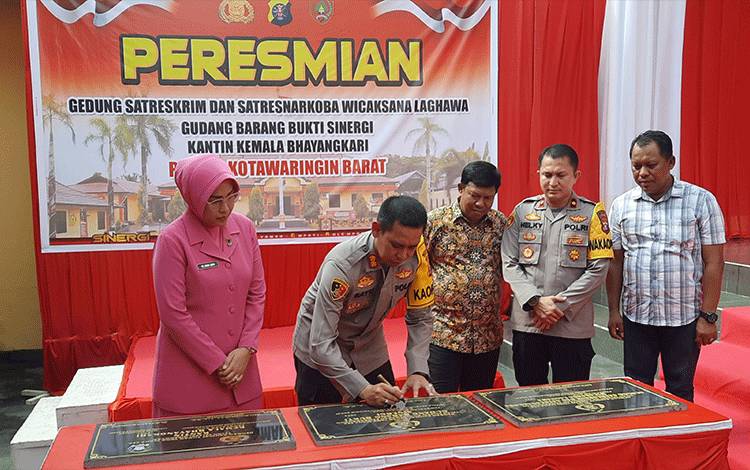 Resmikan Gedung Satreskrim dan Satresnarkoba, Kapolres Kobar: Upaya Tingkatkan Kualitas Pelayanan