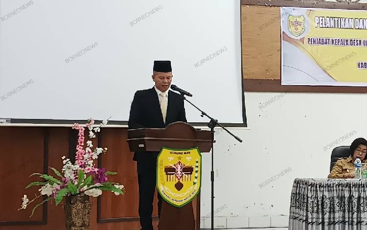 Bupati Gunung Mas Beri Pesan Ini kepada Pj Kades Tumbang Danau yang Baru Dilantik