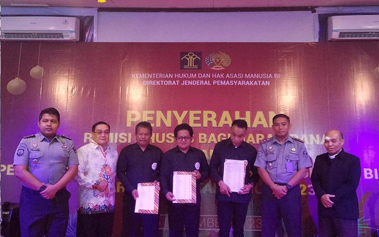147 WBP di Rutan Palangka Raya Terima Remisi Natal 2023