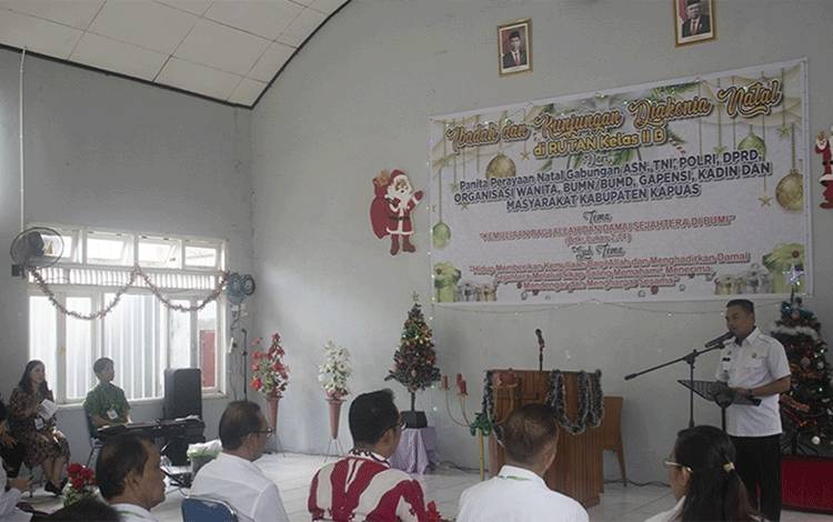 Penuh Sukacita, Rutan Kapuas Gelar Perayaan Natal