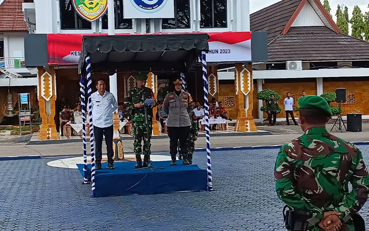 Dandim Muara Teweh Pimpin Apel Gelar Pasukan Kesiapsiagaan Penanggulangan Bencana Banjir?