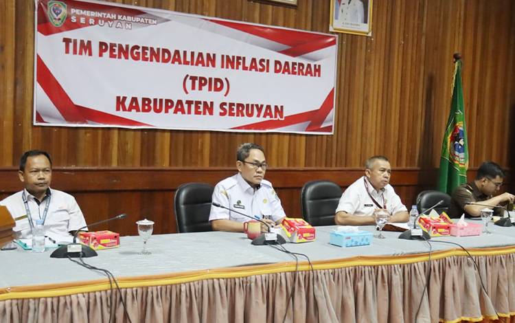 Pemkab Seruyan Ikuti Rakornas Pengendalin Inflasi secara Virtual