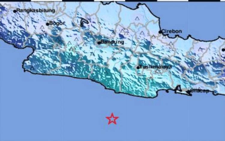 Gempa Selatan Jabar Akibat Sesar dalam Lempeng Eurasia