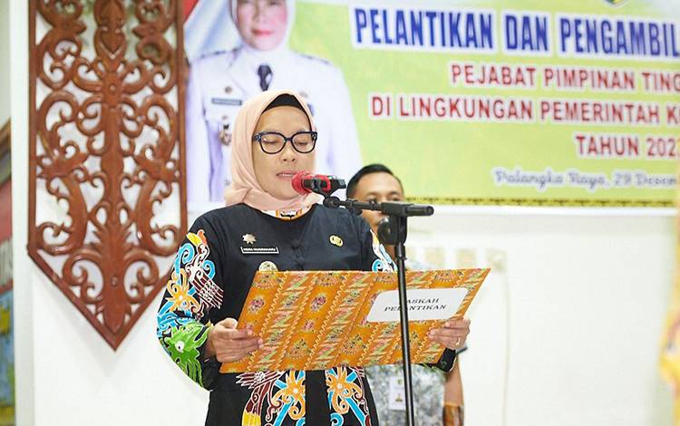 Pj Wali Kota Palangka Raya Geser 2 Pejabat Tinggi Pratama