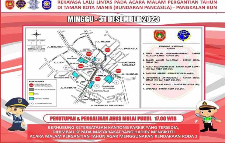 Dishub Kobar Rekayasa Lalin dan Sediakan Kantong Parkir Diacara Malam Pergantian Tahun