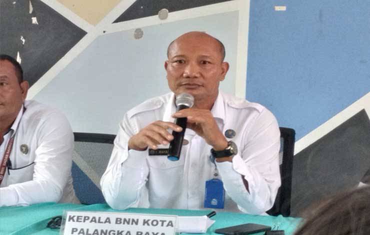 Kepala Badan Narkotika Nasional atau BNN Kota Palangka Raya, Kombes I Wayan Korna.(FOTO: TESTI PRISCILLA)