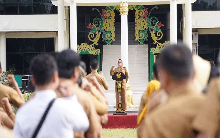 Pj Wali Kota Palangka Raya Ajak Tingkatkan Kinerja di Tahun 2024