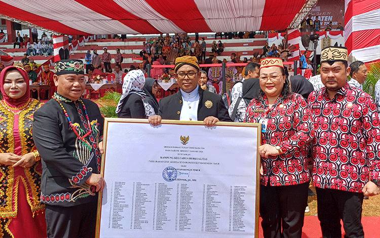 185 Desa dan Kelurahan Dicanangkan Sebagai Kampung Keluarga Berkualitas di Kotim