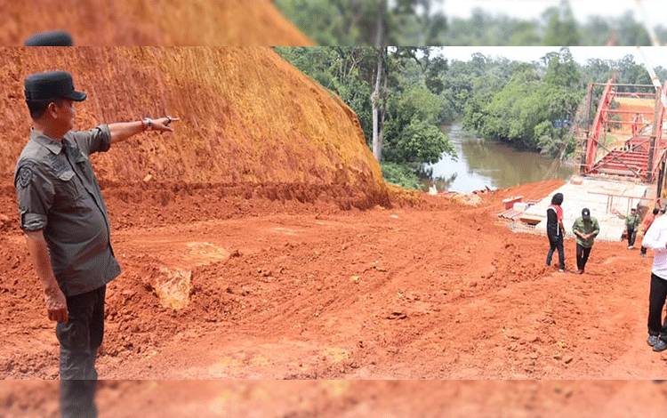 Jembatan Tumbang Manjul-Tusuk Belawan Terbangun, Pj Bupati Seruyan Berterimakasih ke Gubernur