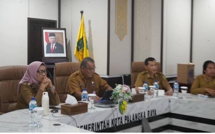 Pj Wali Kota Palangka Raya Minta Tingkatkan Kerja Sama Tim Kendalikan Inflasi