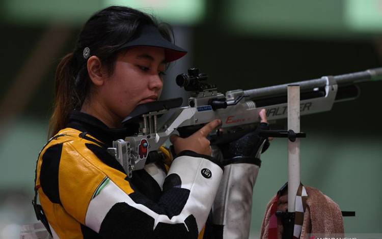 Vidya Berlatih Sempurnakan Teknik Menembak untuk Rebut Tiket Olimpiade
