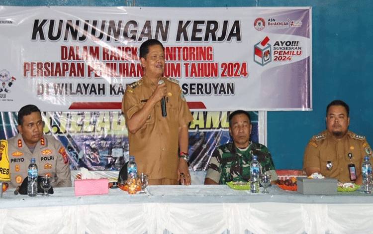 Pj Bupati Seruyan Turun ke Kecamatan Cek Kesiapan Pelaksanaan Pemilu