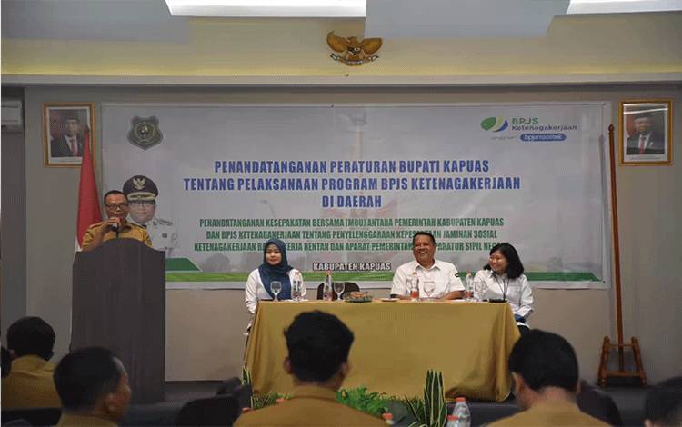 Pemkab Kapuas Komitmen Jalin Kemitraan Dengan BPJS Ketenagakerjaan