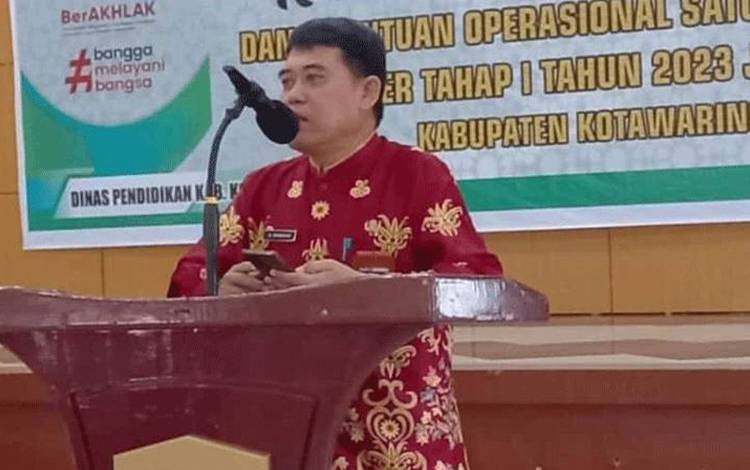 Kadisdik Kotim: Sekolah yang Terendam Banjir Bisa Lakukan Hal Ini