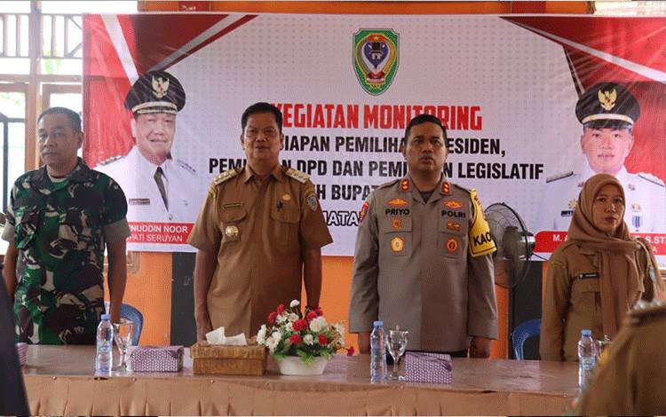 Kunjungi Seruyan Raya, Pj Bupati Cek Kesiapan Pemilu