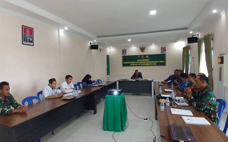 Dandim 1014 Pangkalan Bun Pimpin Rakor Kesiapan Pelaksanaan TMMD ke-119 Tahun 2024