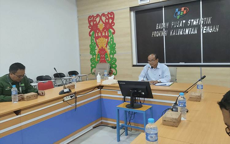 Kepala Badan Pusat Statistik atau BPS Provinsi Kalteng, Eko Marsoro.(FOTO: TESTI PRISCILLA)