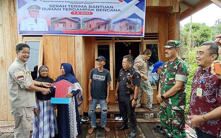 Tahun 2023 Pemkab Seruyan Bangun 12 Unit Rumah Terdampak Bencana