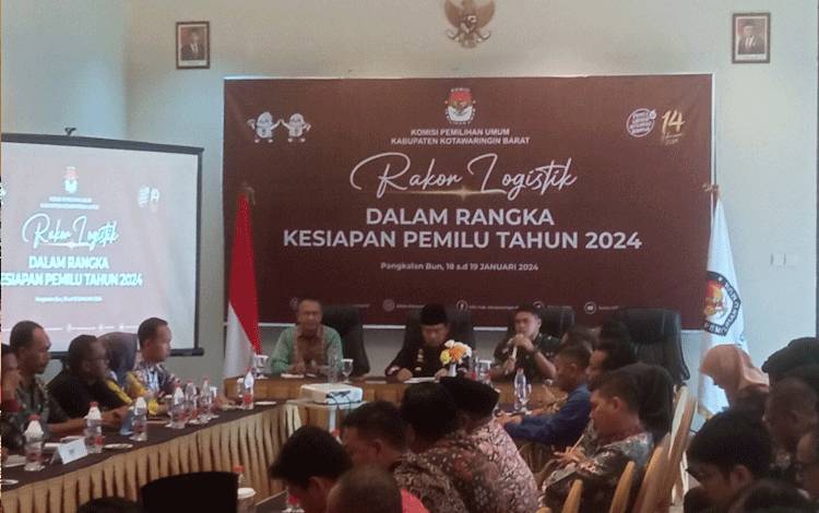 Bahas Potensi Kerawanan Distribusi Logistik Pemilu, KPU Kobar Rakor Bersama Instansi Terkait