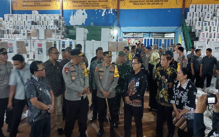 Wakapolda Kalteng Cek Gudang Logistik Pemilu di Kapuas?