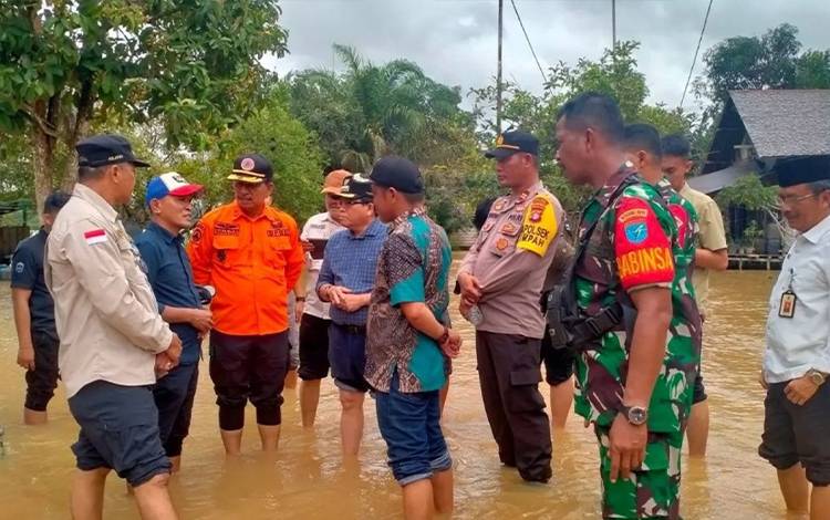 Pj Bupati Kapuas Tinjau Lokasi Banjir