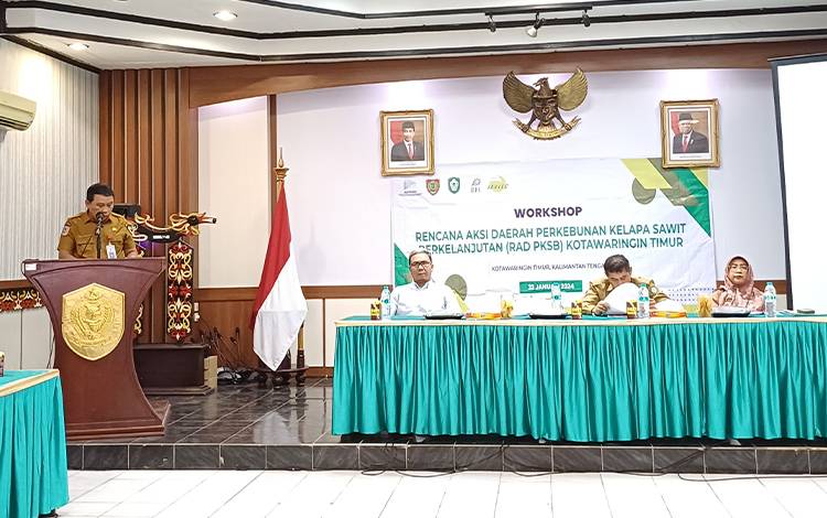 Pemkab Kotim Gelar Workshop Rencana Aksi Daerah Perkebunan Kelapa Sawit Berkelanjutan?