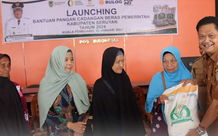 Pj Bupati Seruyan Launching Bantuan Pangan Cadangan Beras Pemerintah ?