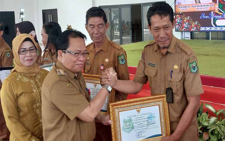 RSUD Kapuas Raih Penghargaan Aktif Gunakan Aplikasi Srikandi