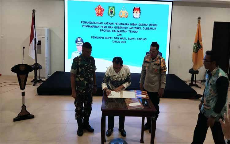 NPHD Pengamanan Pilkada 2024 Ditandatangani, Ini Harapan Pj Bupati Kapuas