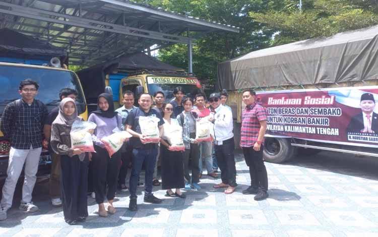 Agustiar Sabran Siapkan Bantuan 100 Ton Beras Terdampak Banjir Kalteng