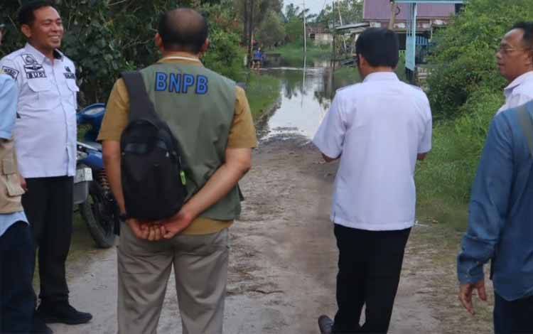 BPBD Palangka Raya Dampingi Pantau Daerah Rawan Banjir
