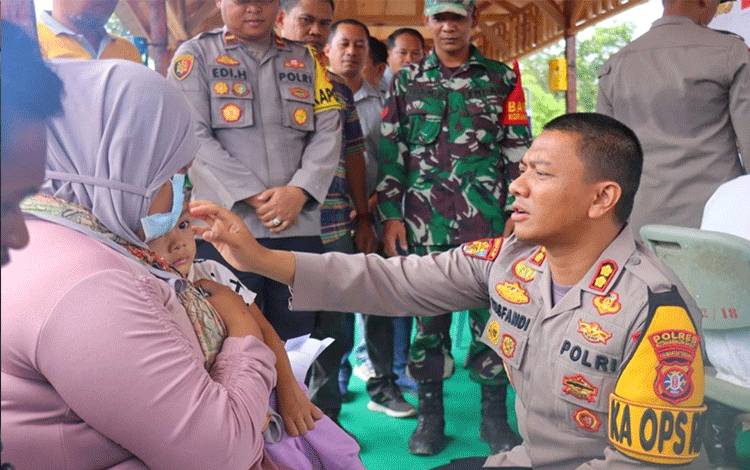 Polres Kobar Gelar Bakti Kesehatan di Arut Utara