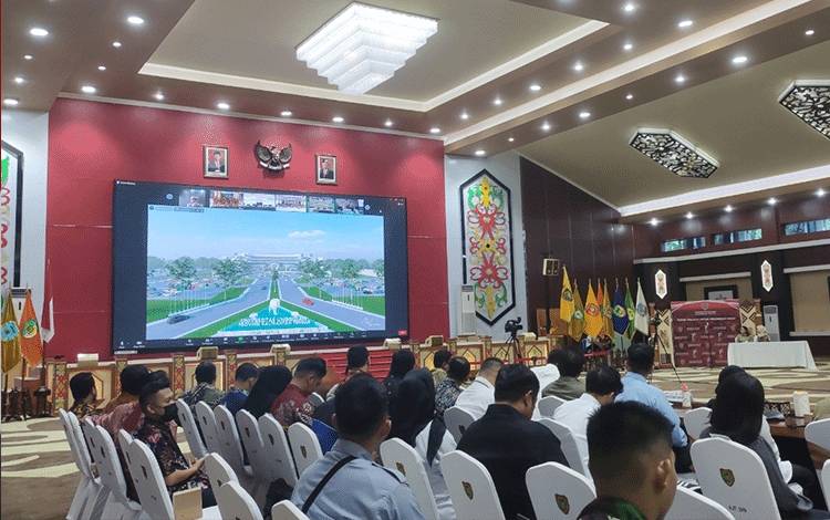 Kick off pengadaan barang dan jasa di Aula Jayang Tingang, Senin, 29 Januari 2024. (FOTO: HERMAWAN)
