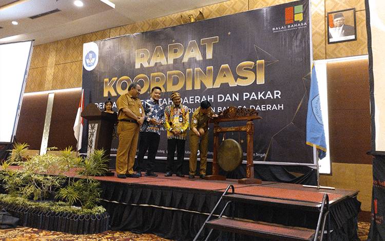 Balai Bahasa Kalteng Gelar Rapat Koordinasi Pelindungan Bahasa Daerah