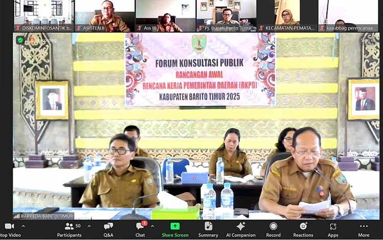 Pemkab Barito Timur Mulai Bahas RKPD 2025