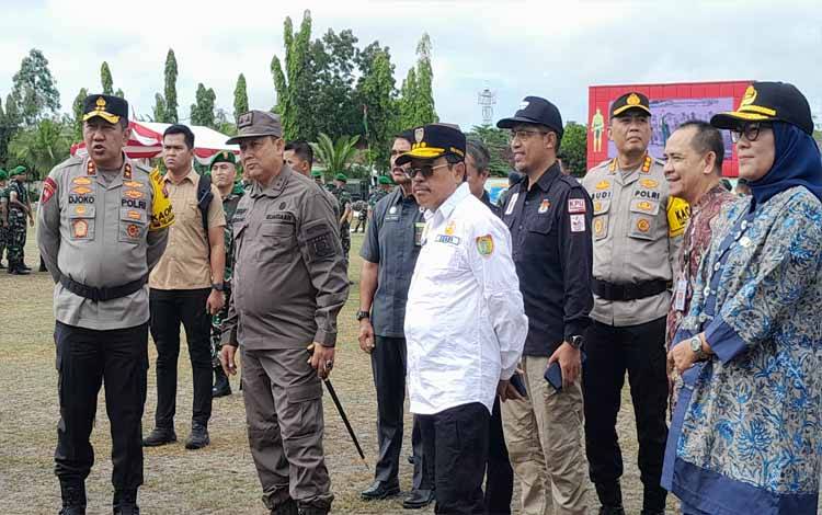Sekda Kalteng Terima Laporan Logistik Pemilu DAS Barito Rusak Akibat Banjir