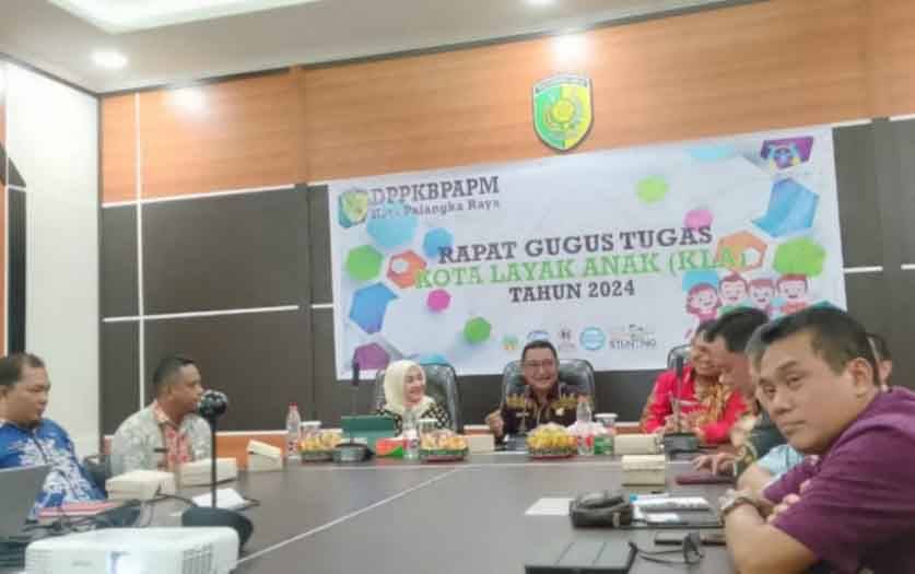 Pemko Palangka Raya Bentuk Gugus Tugas KLA 2024