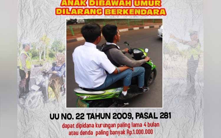 Kasatlantas Polresta Palangka Raya Imbau Masyarakat Tak Beri Kendaraan ke Anak di Bawah Umur