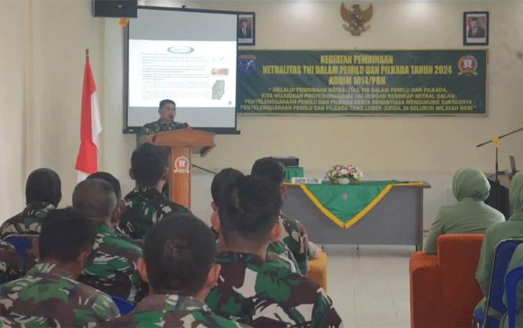 Dandim Pangkalan Bun Tegaskan Netralitas TNI Tidak Bisa Ditawar