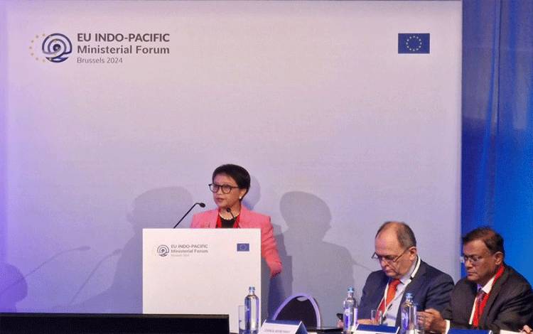 Retno: EU Harus Konsisten Hormati Hukum Internasional Dalam Isu Gaza